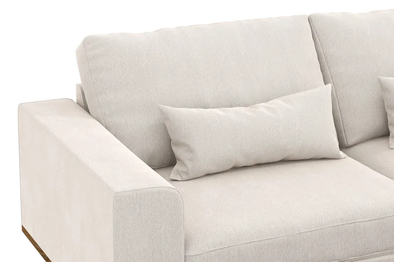 Copenhagen 3-sits Sammetssoffa - Krämvit - Möbler - Soffa - 3 sits soffa