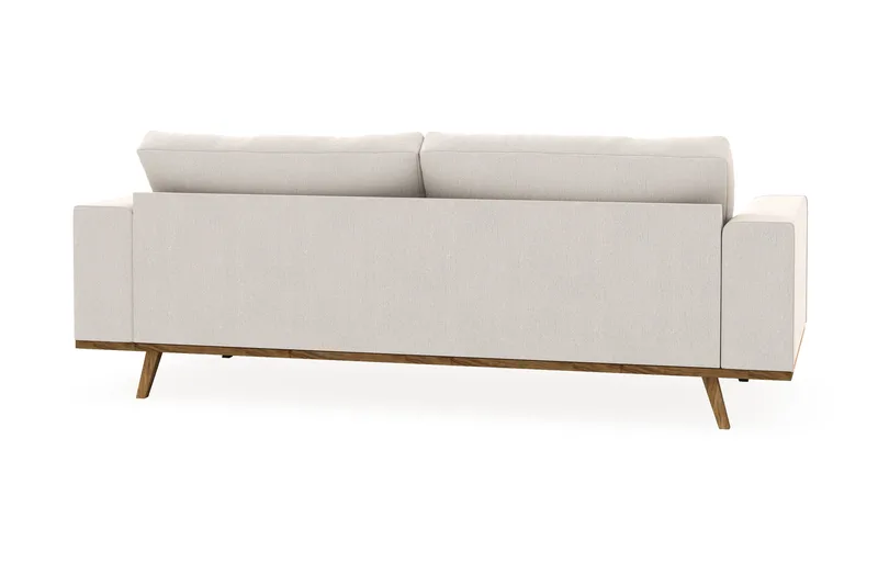 Copenhagen 3-sits Sammetssoffa - Krämvit - Möbler - Soffa - 3 sits soffa