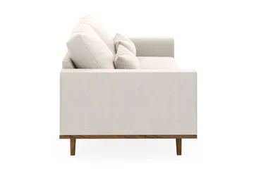 Copenhagen 3-sits Sammetssoffa - Krämvit - Möbler - Soffa - 3 sits soffa
