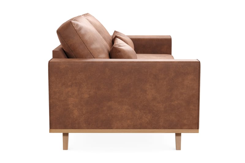 Copenhagen 3-sits Soffa i Konstläder - Brun - Möbler - Soffa - Skinnsoffa