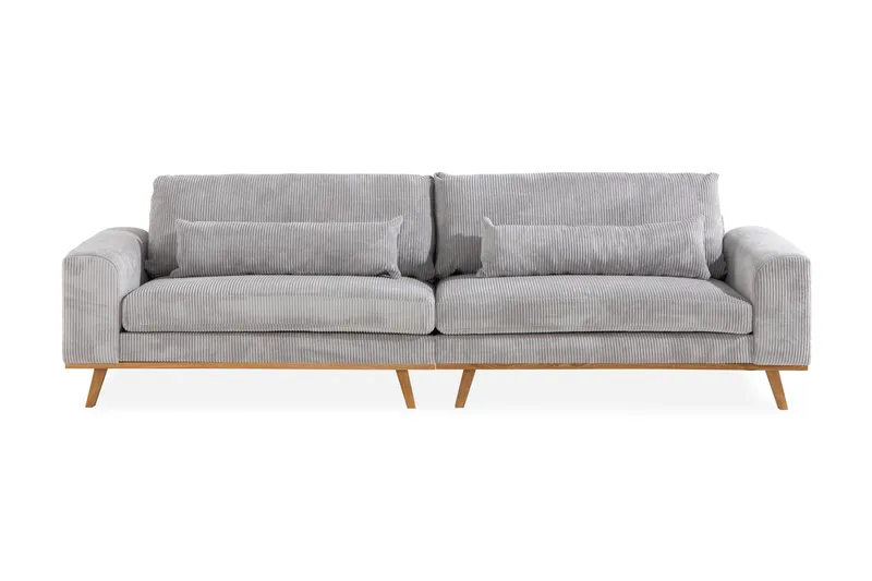 Copenhagen 4-sits Manchestersoffa - Ljusgrå - Möbler - Soffa - 4 sits soffa