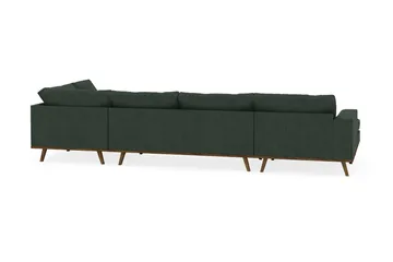 Copenhagen 5-sits Högervänd U-formad Soffa med Divan och Schäslong i Manchester - Mörkgrön - Möbler - Soffa - U-soffa