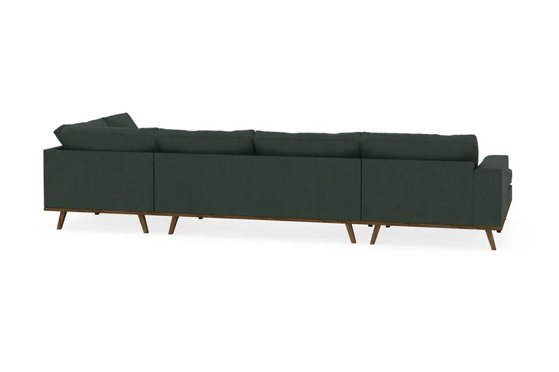 Copenhagen 5-sits Högervänd U-formad Soffa med Divan och Schäslong i Manchester - Mörkgrön - Möbler - Soffa - U-soffa