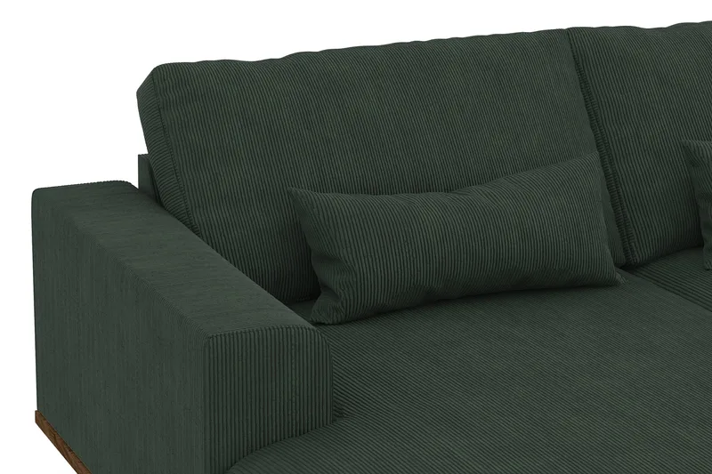 Copenhagen 5-sits Högervänd U-formad Soffa med Divan och Schäslong i Manchester - Mörkgrön - Möbler - Soffa - U-soffa