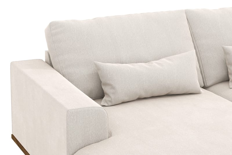 Copenhagen 5-sits Högervänd U-formad Soffa med Divan och Schäslong i Sammet - Krämvit - Möbler - Soffa - Sammetssoffa