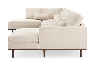 Copenhagen 5-sits Vänstervänd U-formad Large Soffa med Divan och Schäslong i Chenille - Beige - Möbler - Soffa - U-soffa