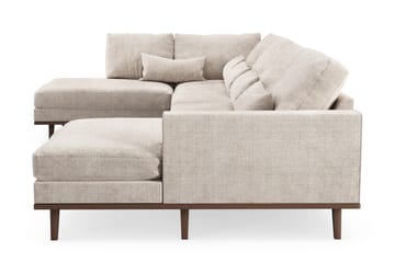 Copenhagen 5-sits Vänstervänd U-formad Large Soffa med Divan och Schäslong i Chenille - Grå / Beige - Möbler - Soffa - U-soffa