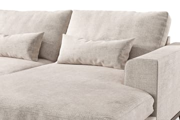 Copenhagen 5-sits Vänstervänd U-formad Large Soffa med Divan och Schäslong i Chenille - Grå / Beige - Möbler - Soffa - U-soffa