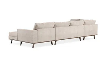 Copenhagen 5-sits Vänstervänd U-formad Large Soffa med Divan och Schäslong i Chenille - Grå / Beige - Möbler - Soffa - U-soffa