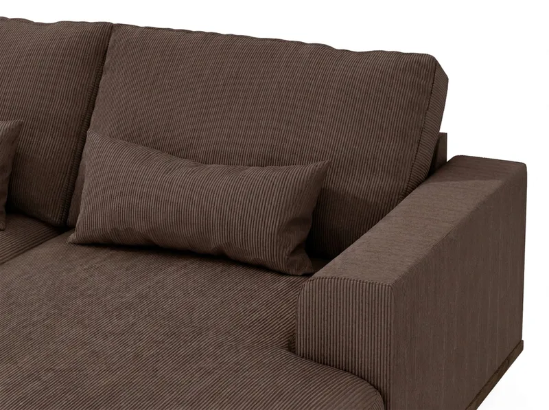 Copenhagen 5-sits Vänstervänd U-formad Large Soffa med Divan och Schäslong i Manchester - Mörkbrun - Möbler - Soffa - U-soffa