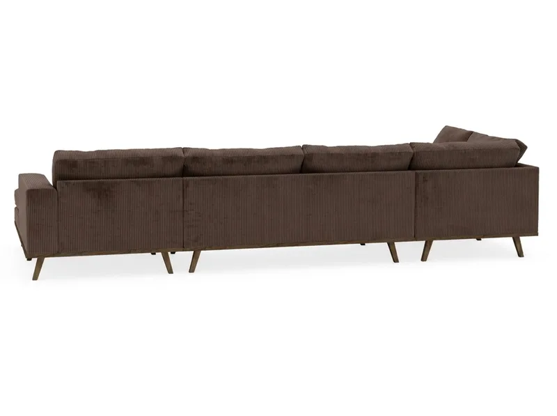 Copenhagen 5-sits Vänstervänd U-formad Large Soffa med Divan och Schäslong i Manchester - Mörkbrun - Möbler - Soffa - U-soffa