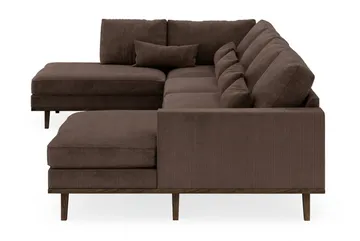 Copenhagen 5-sits Vänstervänd U-formad Large Soffa med Divan och Schäslong i Manchester - Mörkbrun - Möbler - Soffa - U-soffa