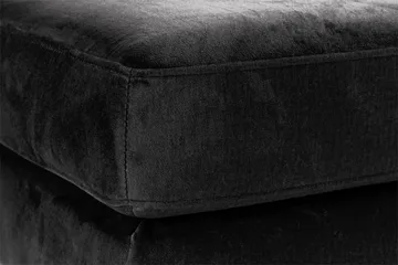 Copenhagen 5-sits Vänstervänd U-formad Soffa med Divan och Schäslong + Fotpall i Sammet - Mörkgrå - Möbler - Soffa - Soffgrupp