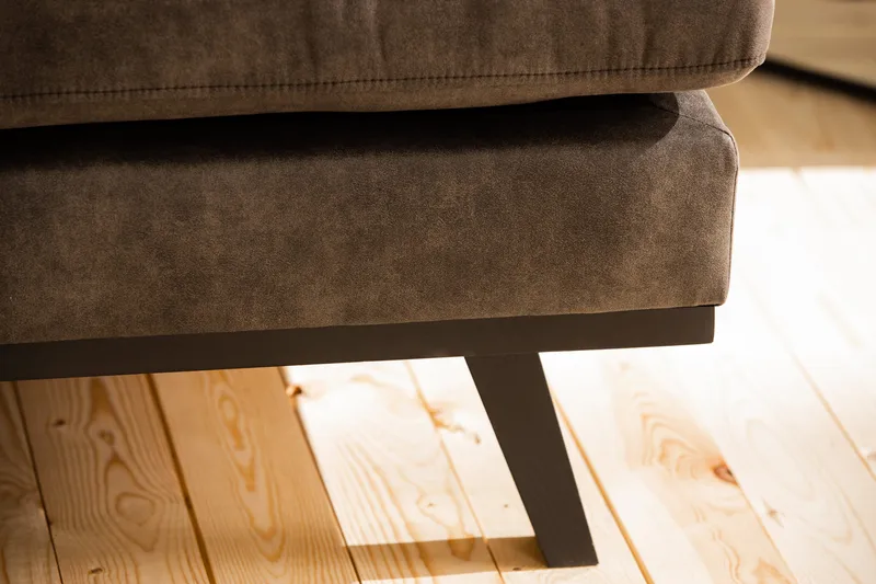 Copenhagen 5-sits Vänstervänd U-formad Soffa med Divan och Schäslong i Konstläder - Mörkgrå - Möbler - Soffa - U-soffa