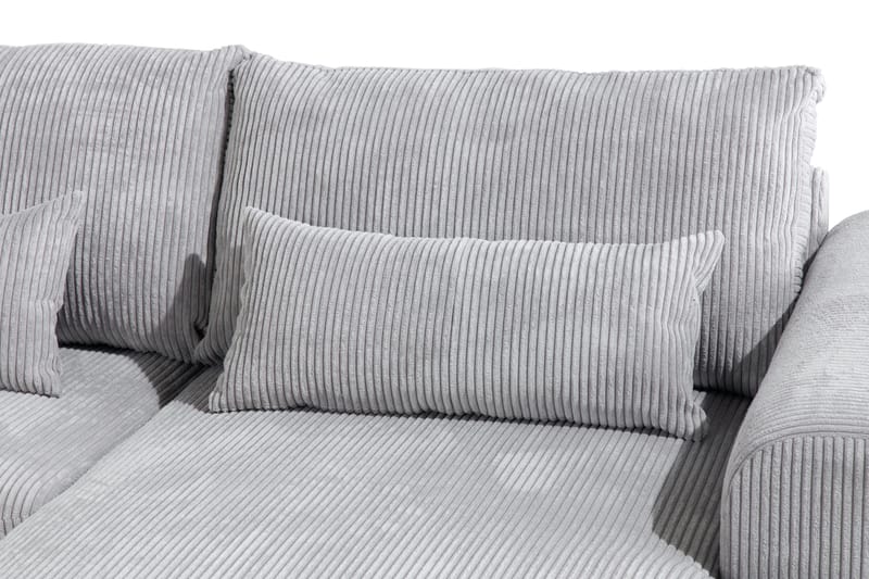 Copenhagen 5-sits Vänstervänd U-formad Soffa med Divan och Schäslong i Manchester - Ljusgrå - Möbler - Soffa - U-soffa