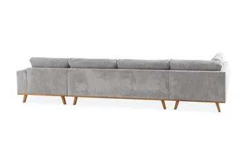 Copenhagen 5-sits Vänstervänd U-formad Soffa med Divan och Schäslong i Manchester - Ljusgrå - Möbler - Soffa - U-soffa