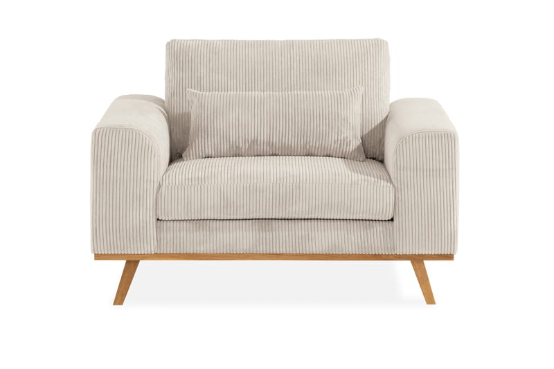 Copenhagen Soffgrupp 3-sits + 2-sits Soffa + Fåtölj + Fotpall i Manchester - Beige - Möbler - Soffa - Soffgrupp