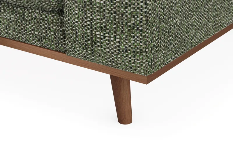 Copenhagen Premium 4-sits Vänstervänd L-formad Djup Divansoffa i Chenille - Grön - Möbler - Soffa - Divansoffa & schäslongsoffa - 4 sits soffa med divan