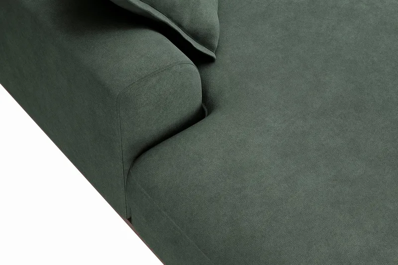 Copenhagen Premium 5-sits Högervänd U-formad Djup Soffa med Divan och Schäslong i Tyg - Grön - Möbler - Soffa - U-soffa