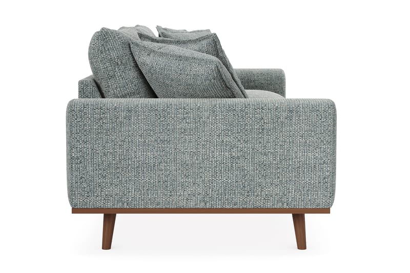 Copenhagen Premium Djup 4-sits Soffa i Chenille - Grå/Blå - Möbler - Soffa - 4 sits soffa