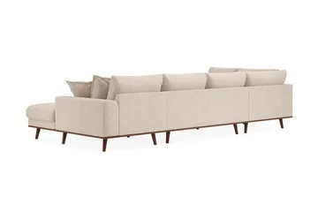 Copenhagen Premium 5-sits Vänstervänd U-formad Djup Soffa med Divan och Schäslong i Chenille - Beige - Möbler - Soffa - U-soffa