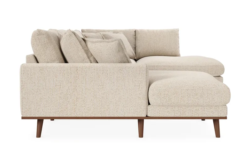 Copenhagen Premium 5-sits Högervänd U-formad Djup Soffa med Divan och Schäslong i Chenille - Beige - Möbler - Soffa - U-soffa