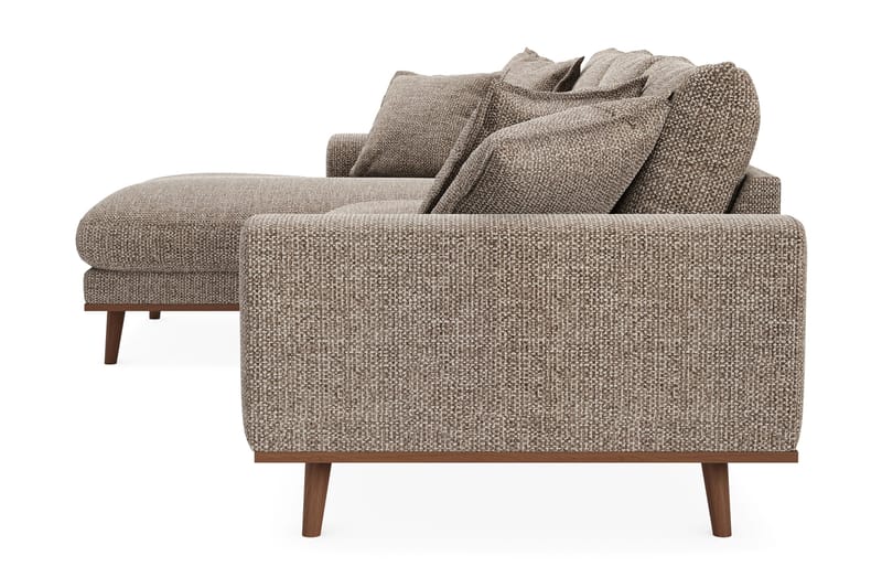 Copenhagen Premium 4-sits Vänstervänd L-formad Djup Divansoffa i Chenille - Brun - Möbler - Soffa - Divansoffa & schäslongsoffa - 4 sits soffa med divan