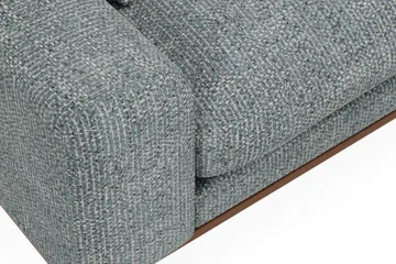 Copenhagen Premium 4-sits Högervänd L-formad Djup Divansoffa i Chenille - Grå/Blå - Möbler - Soffa - Divansoffa & schäslongsoffa - 4 sits soffa med divan