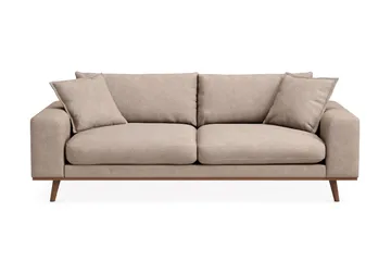 Copenhagen Premium Djup 3-sits Soffa i Chenille - Ljusbrun - Möbler - Soffa - 3 sits soffa