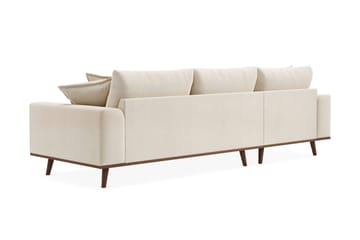Copenhagen Premium 4-sits Vänstervänd L-formad Djup Divansoffa i Chenille - Ljusbeige - Möbler - Soffa - Divansoffa & schäslongsoffa - 4 sits soffa med divan