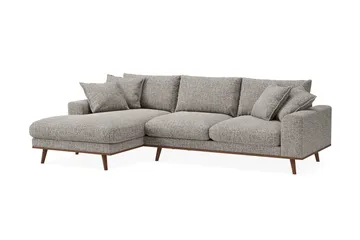 Copenhagen Premium 4-sits Vänstervänd L-formad Djup Divansoffa i Chenille - Grå - Möbler - Soffa - Divansoffa & schäslongsoffa - 4 sits soffa med divan
