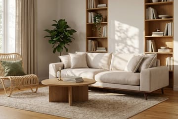 Copenhagen Premium Djup 4-sits Soffa i Chenille - Beige - Möbler - Soffa - 4 sits soffa