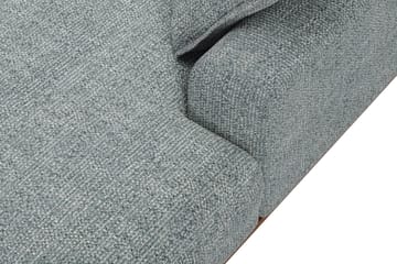 Copenhagen Premium 5-sits Vänstervänd U-formad Djup Soffa med Divan och Schäslong i Chenille - Grå/Blå - Möbler - Soffa - U-soffa