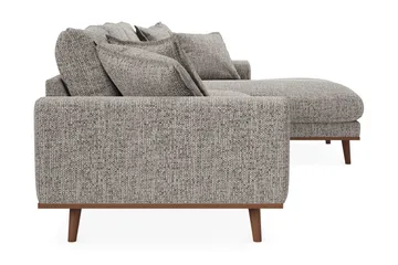 Copenhagen Premium 4-sits Högervänd L-formad Djup Divansoffa i Chenille - Grå - Möbler - Soffa - Divansoffa & schäslongsoffa - 4 sits soffa med divan
