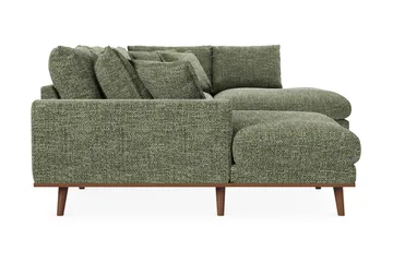 Copenhagen Premium 5-sits Högervänd U-formad Djup Soffa med Divan och Schäslong i Chenille - Grön - Möbler - Soffa - U-soffa