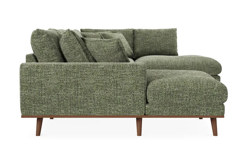 Copenhagen Premium 5-sits Högervänd U-formad Djup Soffa med Divan och Schäslong i Chenille - Grön - Möbler - Soffa - U-soffa