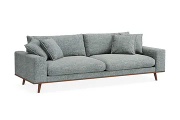 Copenhagen Premium Djup 4-sits Soffa i Chenille - Grå/Blå - Möbler - Soffa - 4 sits soffa