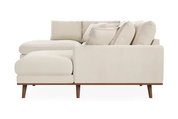 Copenhagen Premium 5-sits Vänstervänd U-formad Djup Soffa med Divan och Schäslong i Chenille - Ljusbeige - Möbler - Soffa - U-soffa