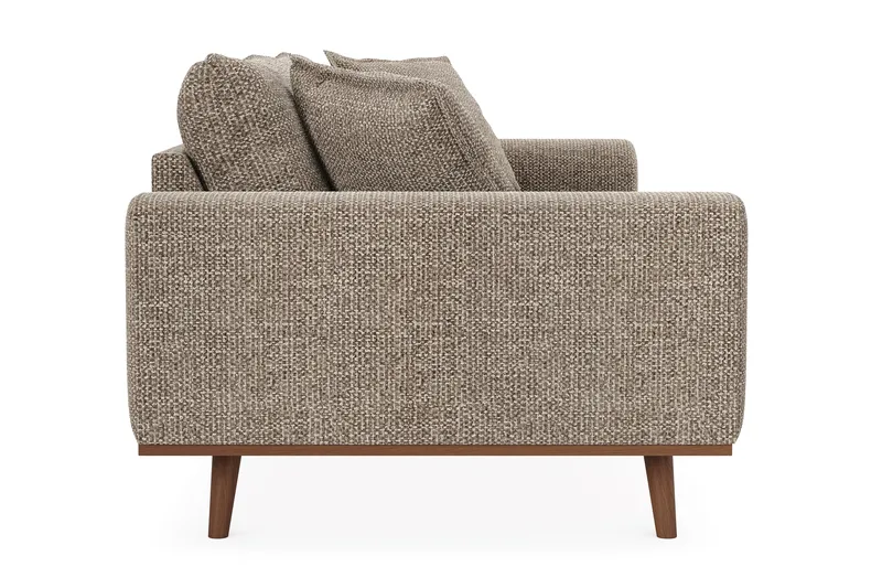 Copenhagen Premium Djup 3-sits Soffa i Chenille - Brun - Möbler - Soffa - 3 sits soffa
