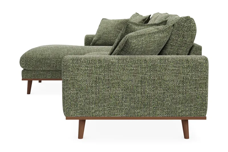 Copenhagen Premium 4-sits Vänstervänd L-formad Djup Divansoffa i Chenille - Grön - Möbler - Soffa - Divansoffa & schäslongsoffa - 4 sits soffa med divan