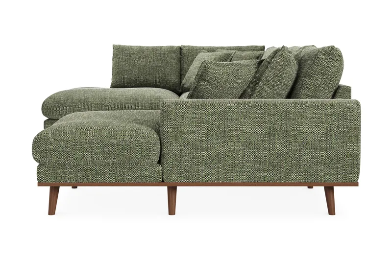 Copenhagen Premium 5-sits Vänstervänd U-formad Djup Soffa med Divan och Schäslong i Chenille - Grön - Möbler - Soffa - U-soffa