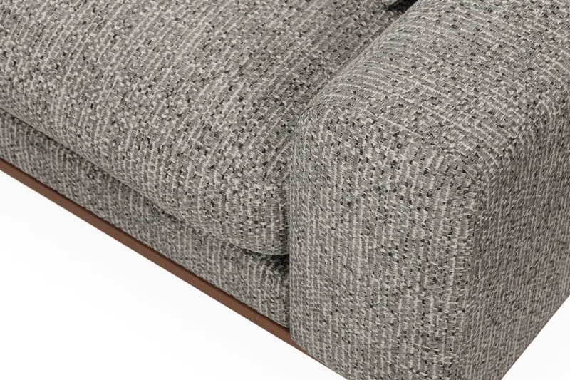 Copenhagen Premium 4-sits Vänstervänd L-formad Djup Divansoffa i Chenille - Grå - Möbler - Soffa - Divansoffa & schäslongsoffa - 4 sits soffa med divan