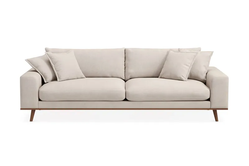 Copenhagen Premium Djup 4-sits Soffa i Chenille, Beige