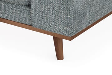 Copenhagen Premium 4-sits Vänstervänd L-formad Djup Schäslongsoffa i Chenille - Grå/Blå - Möbler - Soffa - Divansoffa & schäslongsoffa - 4 sits soffa med divan