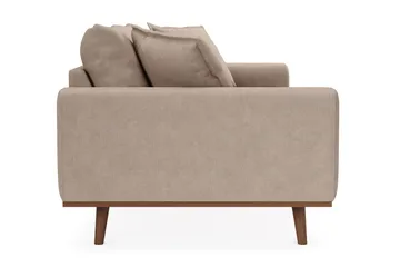 Copenhagen Premium Djup 3-sits Soffa i Chenille - Ljusbrun - Möbler - Soffa - 3 sits soffa
