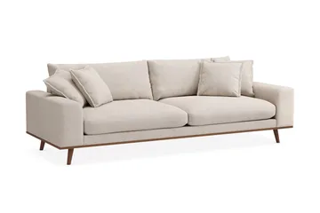 Copenhagen Premium Djup 4-sits Soffa i Chenille - Beige - Möbler - Soffa - 4 sits soffa