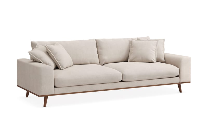 Copenhagen Premium Djup 4-sits Soffa i Chenille - Beige - Möbler - Soffa - 4 sits soffa