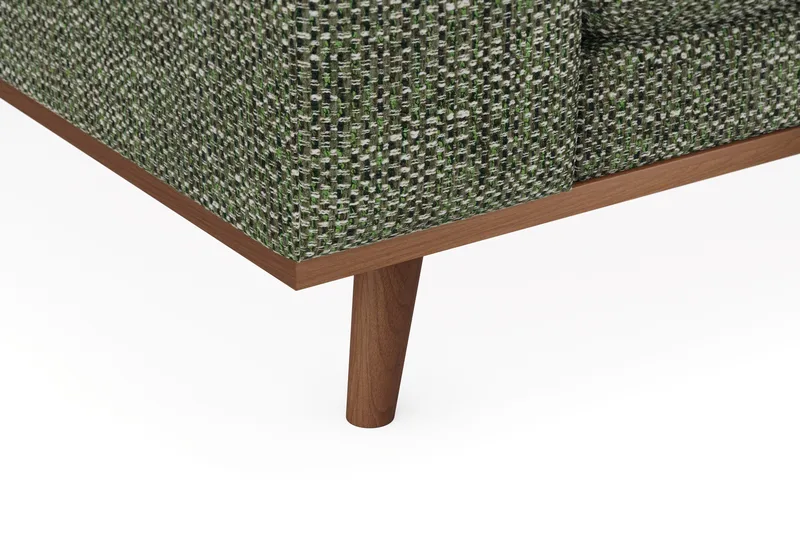 Copenhagen Premium 4-sits Högervänd L-formad Djup Schäslongsoffa i Chenille - Grön - Möbler - Soffa - Divansoffa & schäslongsoffa - 4 sits soffa med divan