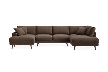 Copenhagen Premium 5-sits Vänstervänd U-formad Djup Soffa med Divan och Schäslong i Tyg