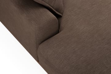 Copenhagen Premium 5-sits Vänstervänd U-formad Djup Soffa med Divan och Schäslong i Tyg - Brun - Möbler - Soffa - U-soffa